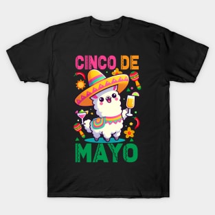 Llama funny Cinco De Mayo Lover, I Love Cinco De Mayo T-Shirt